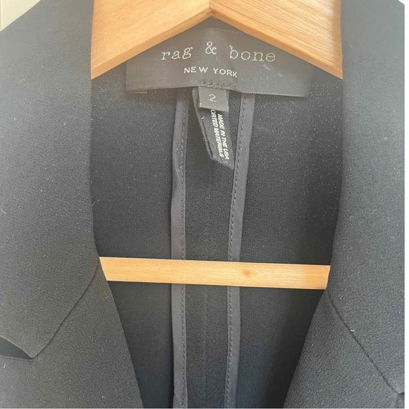 Rag & Bone Satin "Adler" Double-Breasted Mini Dress - Picture 4 of 4